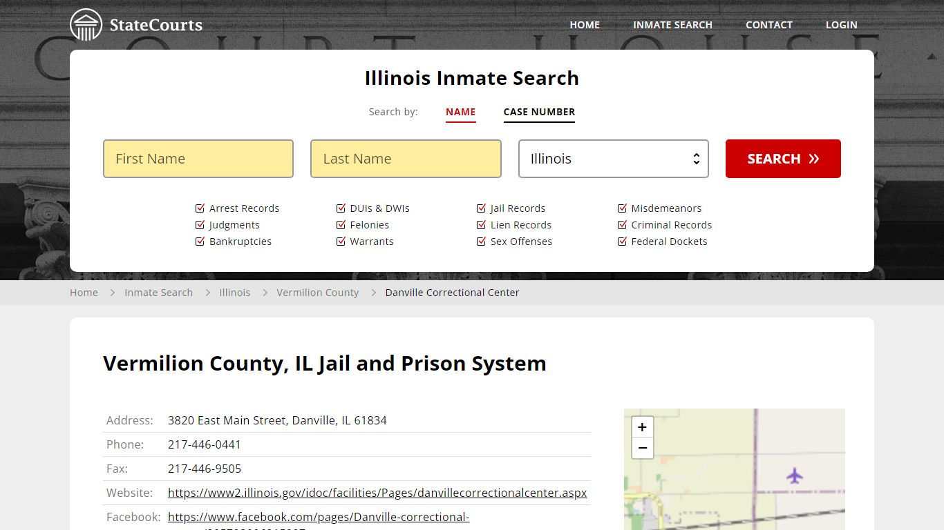 Vermilion County, IL Jail and Prison System - State Courts